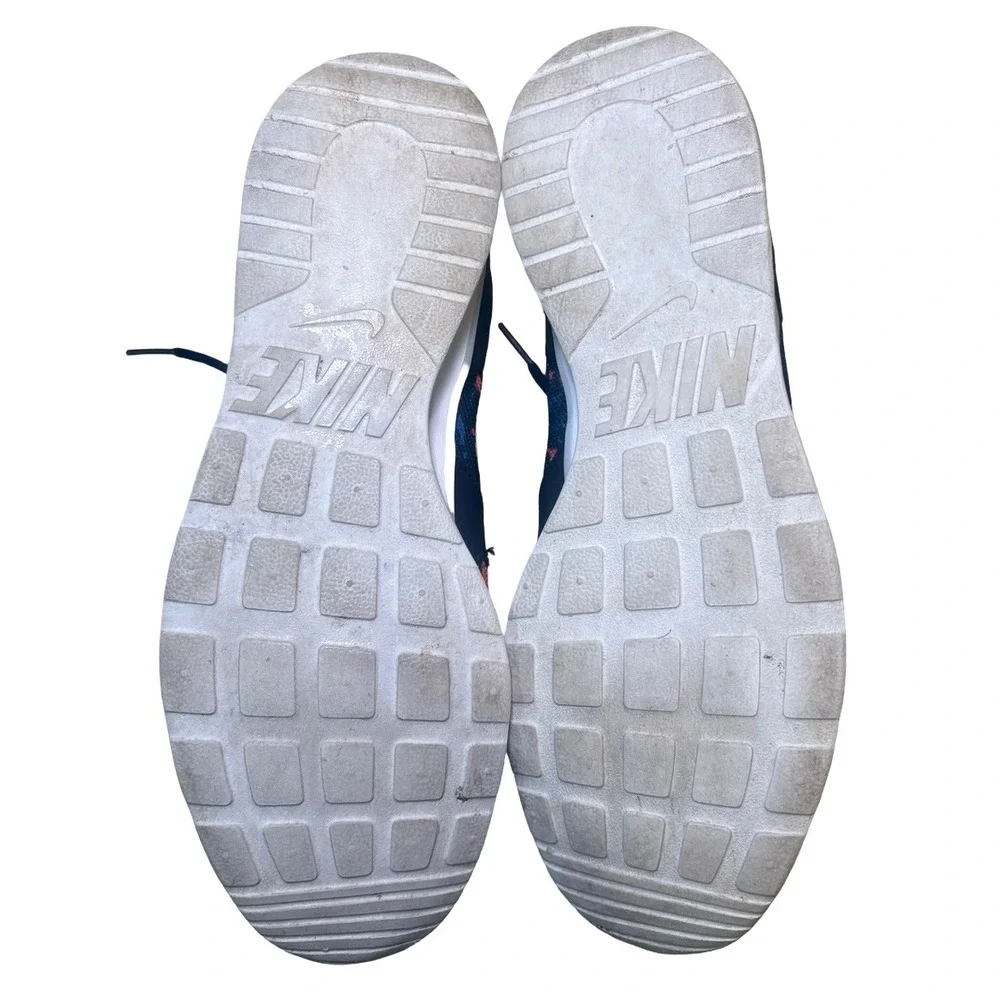 Nike Kaishi Run Navy Orange Blue Abstract Mesh Sneakers 705450-418 Mens 9
